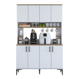 Hanah Home Armario Multiusos Nogal y Blanco JE176 - 3398